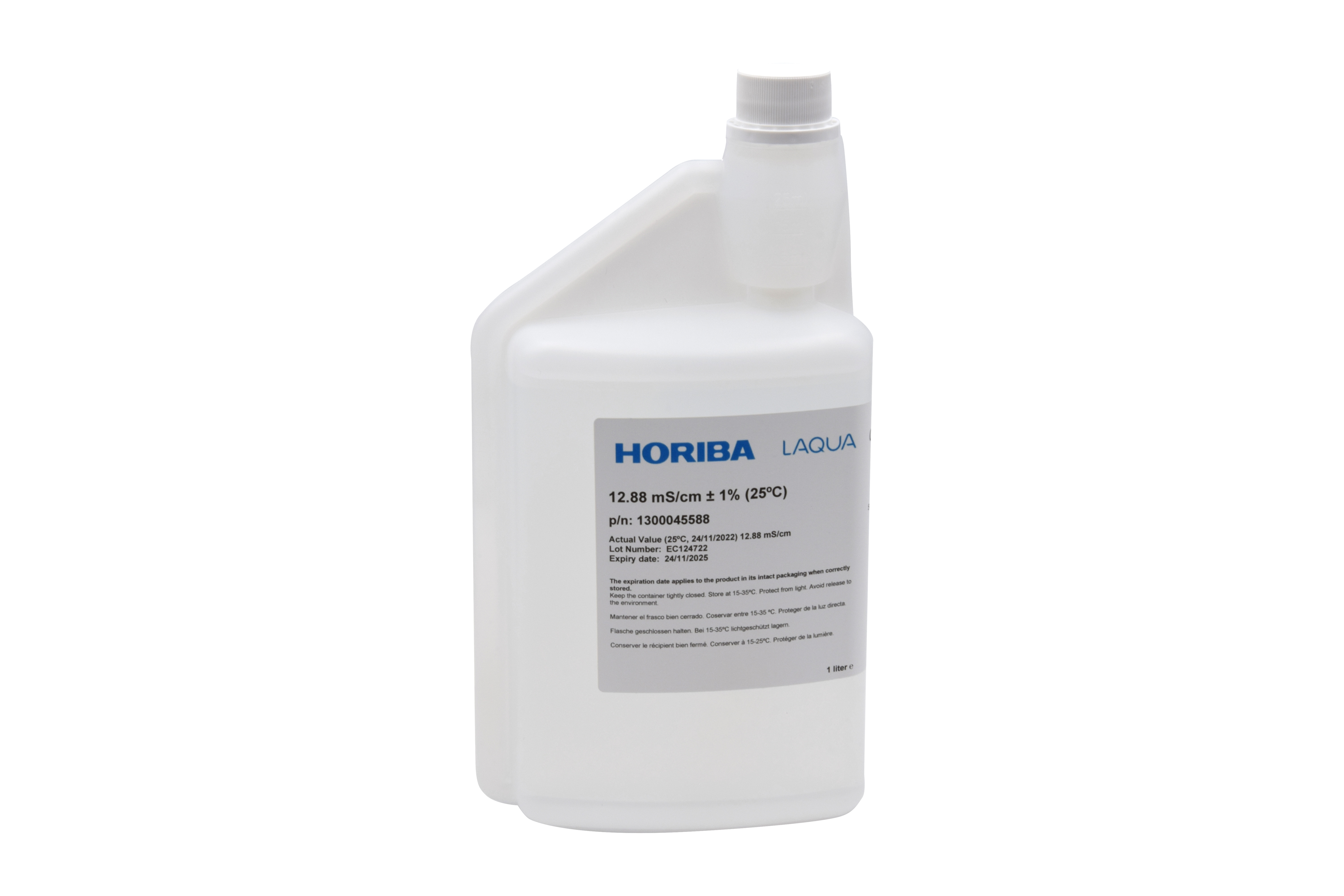 HORIBA 1000 ml calibration solution hygiene bottle.