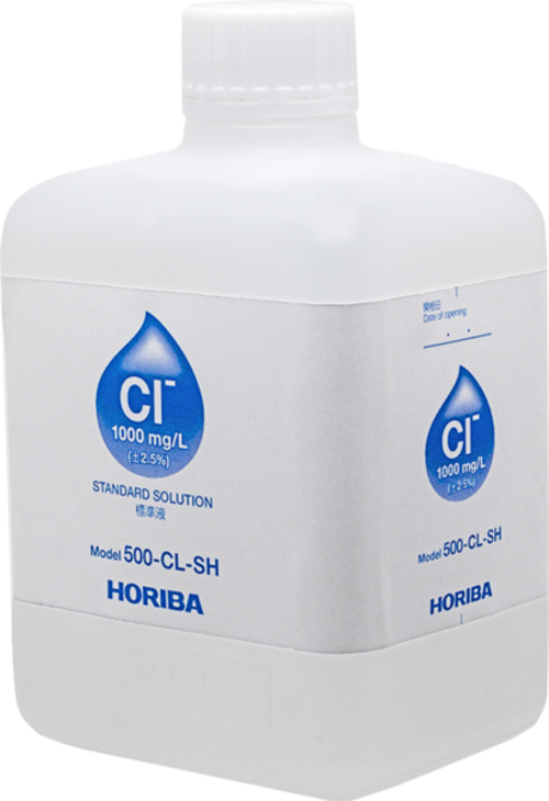 Horiba 1000 mg/L Chloride Ion Standard Solution, 500ml (500-CL-SH) Product number: 895920