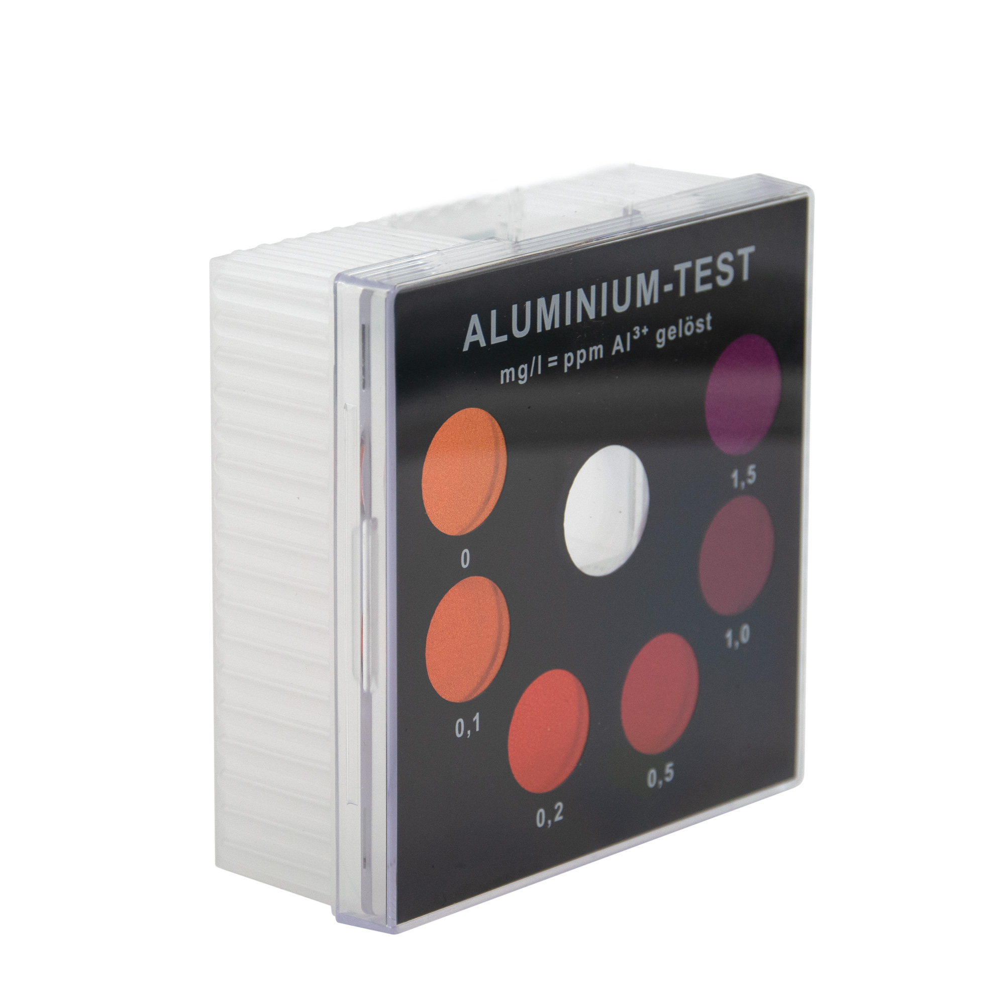 Aluminium - Farbvergleichsgerät Testoval, robuste Rückseite, klar strukturierte Gehäuseform