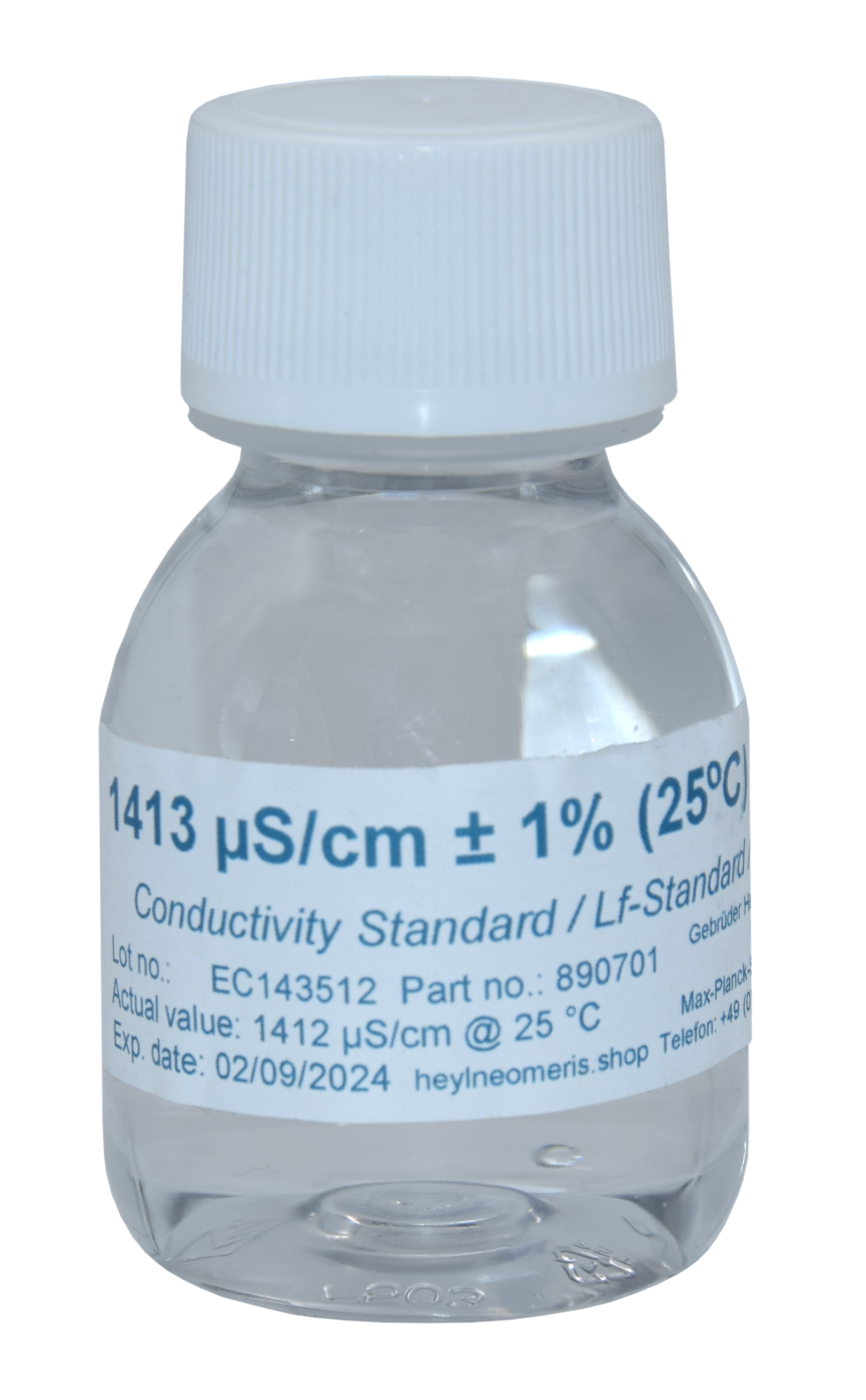 Neomeris Leitfähigkeitskalibrierlösung Leitfähigkeitskalibrierlösung, 70 ml Flasche mit blauem Etikett, präzise Kalibrierlösung für Messgeräte