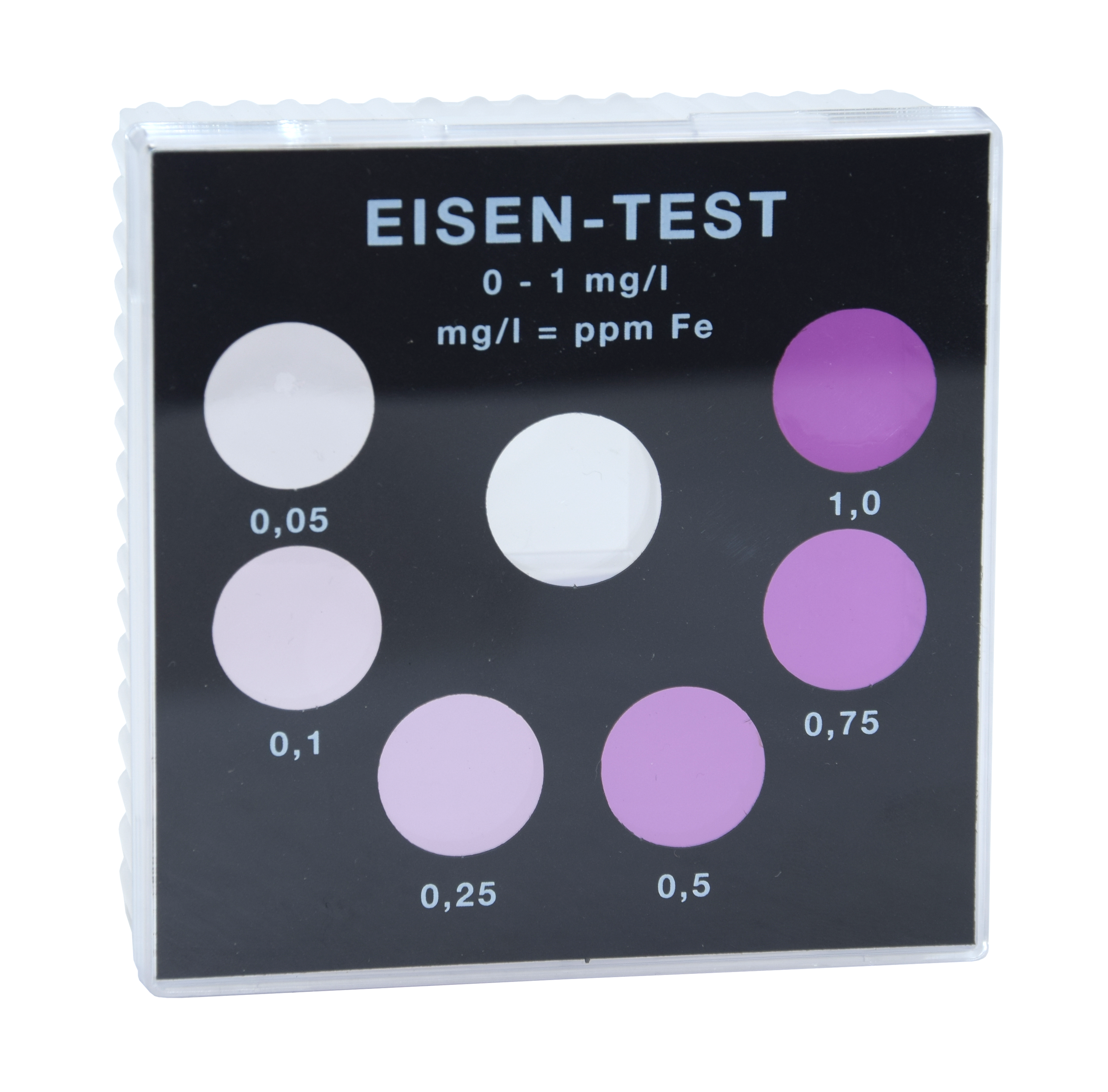 Farbvergleichsgerät Testoval Eisen 0–1 mg/l, optische Messung, Bedienung über Farbvergleich