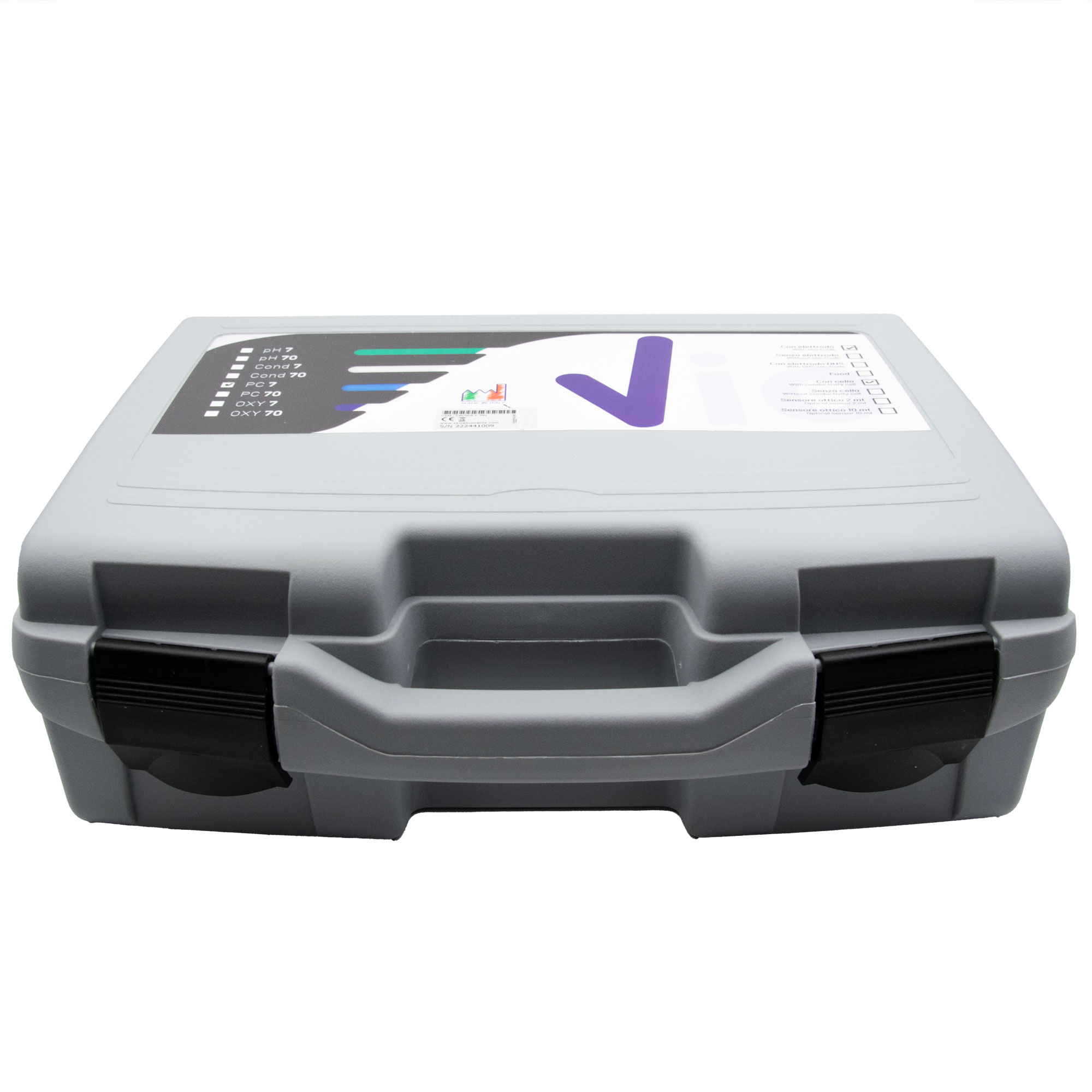 flach liegender Analysenkoffer geschlossen