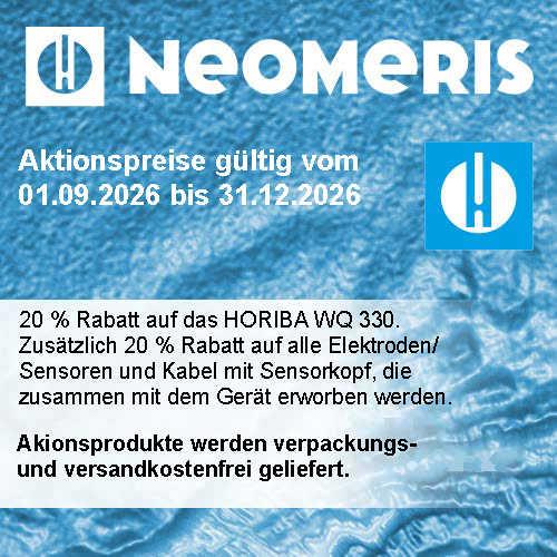 20 % Rabatt Banner für HORIBA WQ330 Multiparameter Messgerät in Deutsch