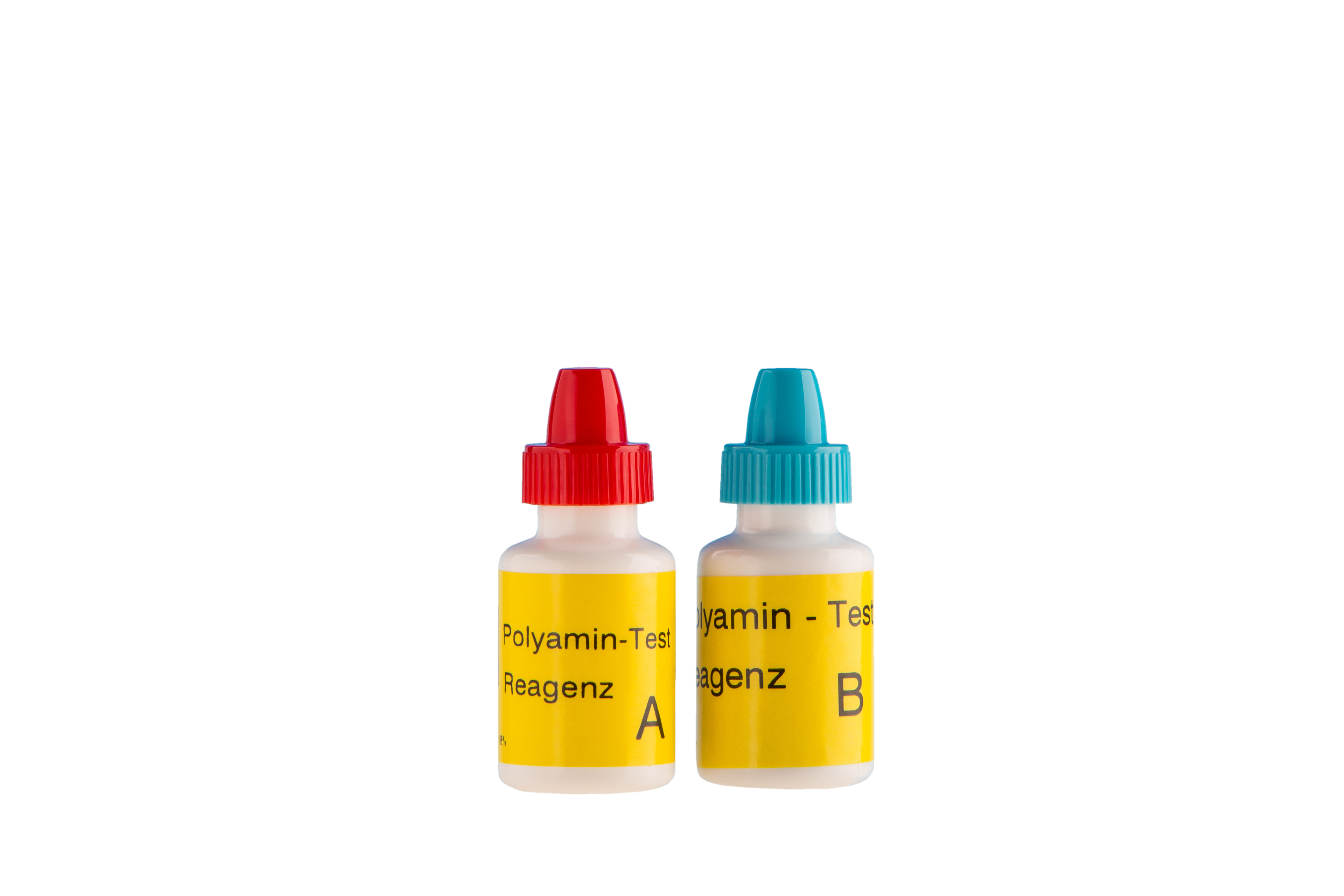 Nachfüllpackung Polyamine NI (Reagenzien A+B) Nachfüllpackung Polyamine NI Flaschen mit Reagenzien A und B, Nachfüllset für Polyamin-Testbesteck