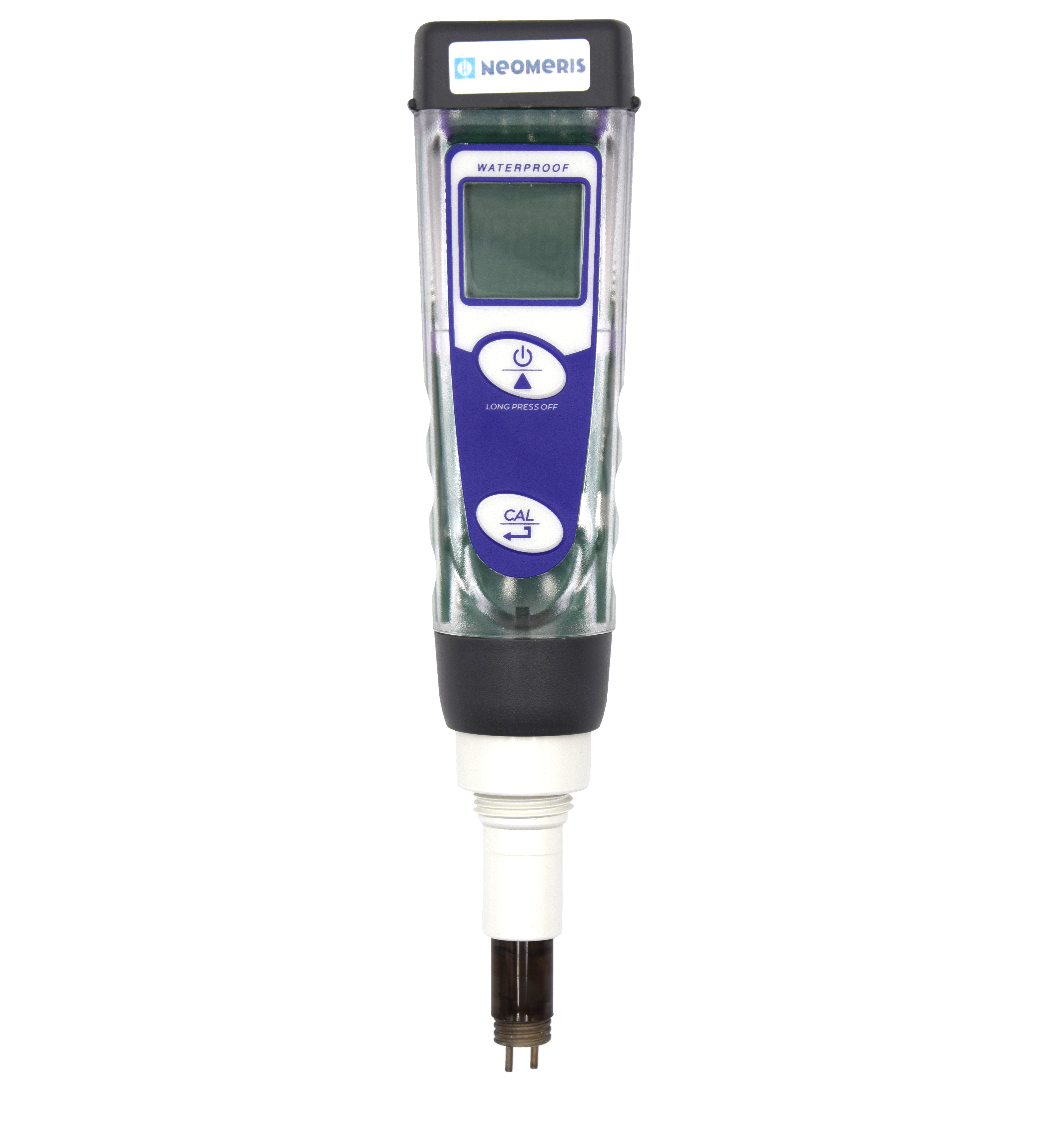 Basic Leitfähigkeit/TDS Pocket Tester Frontalansicht mit LCD Display und Messsonde Basic Leitfähigkeit/TDS Pocket Tester Frontalansicht mit LCD Display und Messsonde
