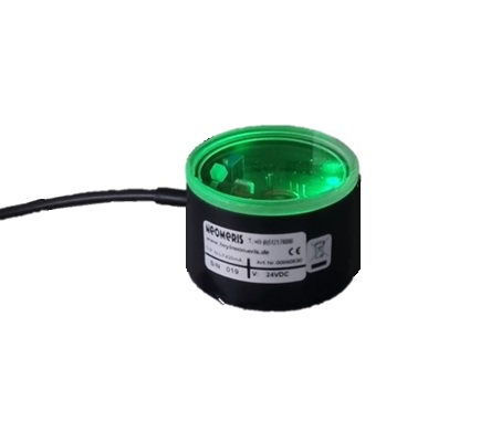 N-LF420 0-50µS Leitfähigkeitsmessgerät mit 4-20mA Ausgang, LED Konfiguration und Einschraubgewinde gemäß Ihren Anforderungen, mit grün leuchtender LED Nahaufnahme, Acrylglas Deckel