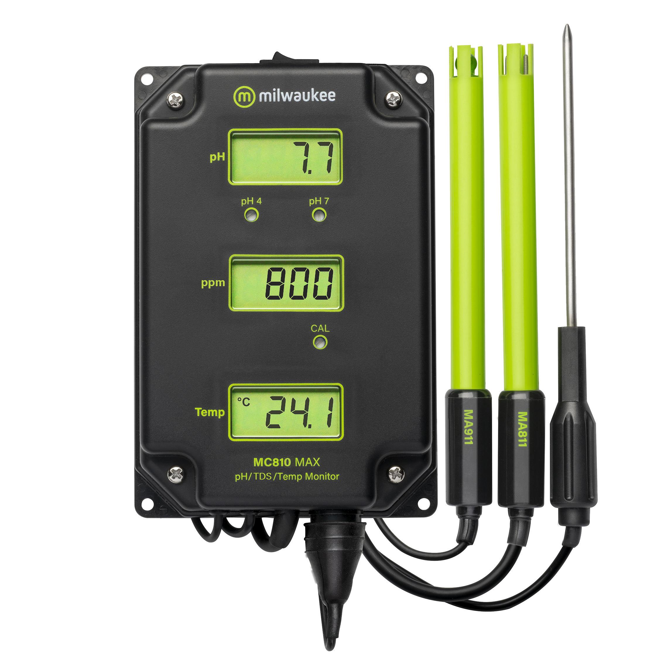 Milwaukee MC810 MAX / MC811 MAX, pH/EC/TDS/Temp. Überwachungsgerät