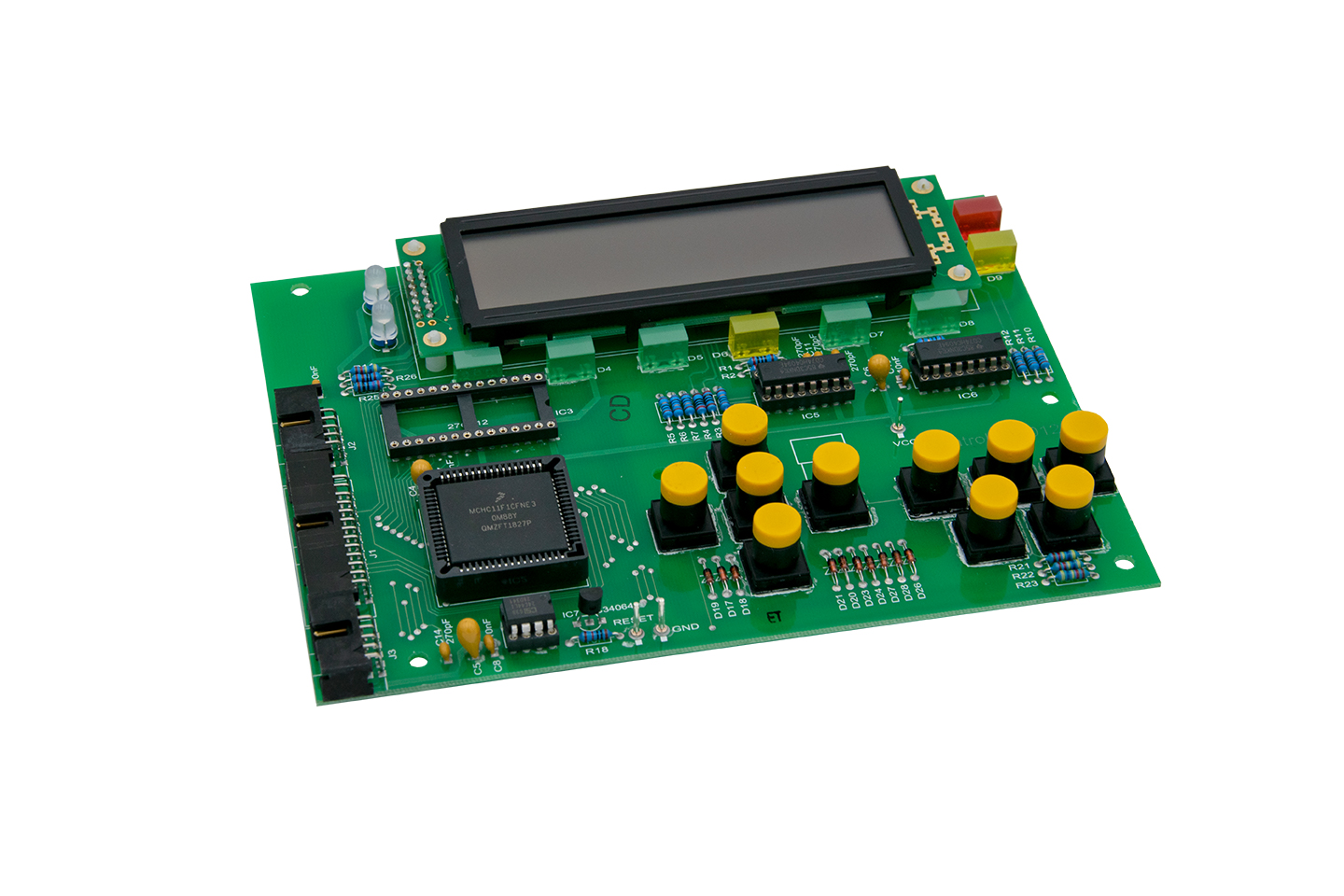 Complete control board, front view, for the Testomat 2000