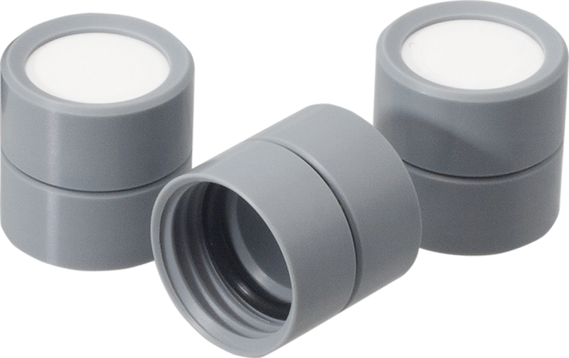 Horiba Ammoniak Ersatzmembrankappen, drei graue Kunststoffkappen für Elektrodenschutz