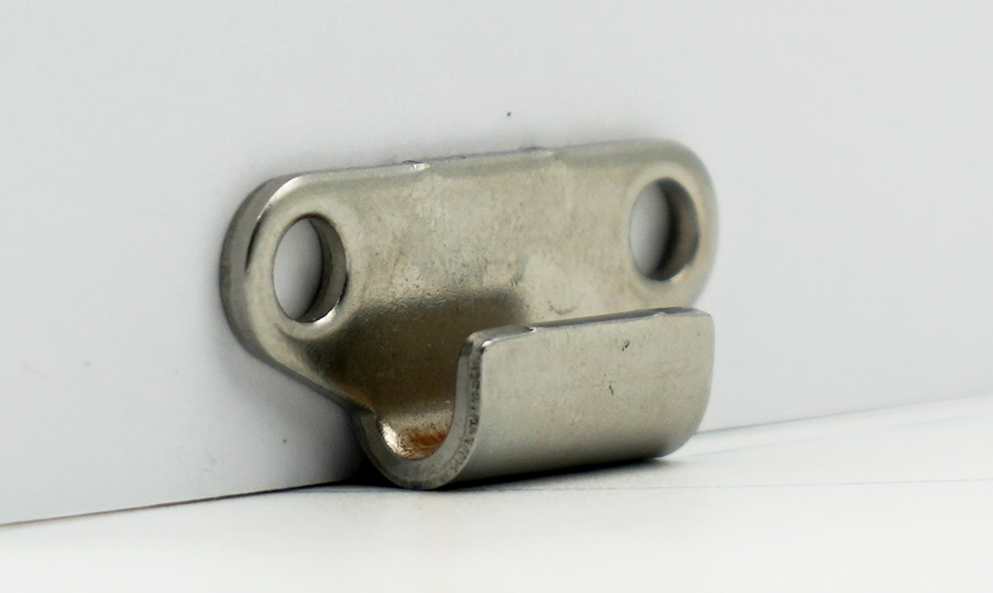 Clamping hook -NIRO TL 800-7-1, side view left, stainless steel, for the measuring chamber
