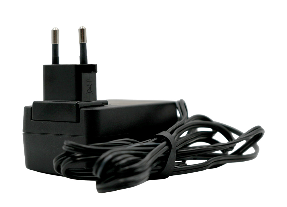 Plug-in power supply for Testomat LIMIT, our item number 30996, horizontal, slanted, right side