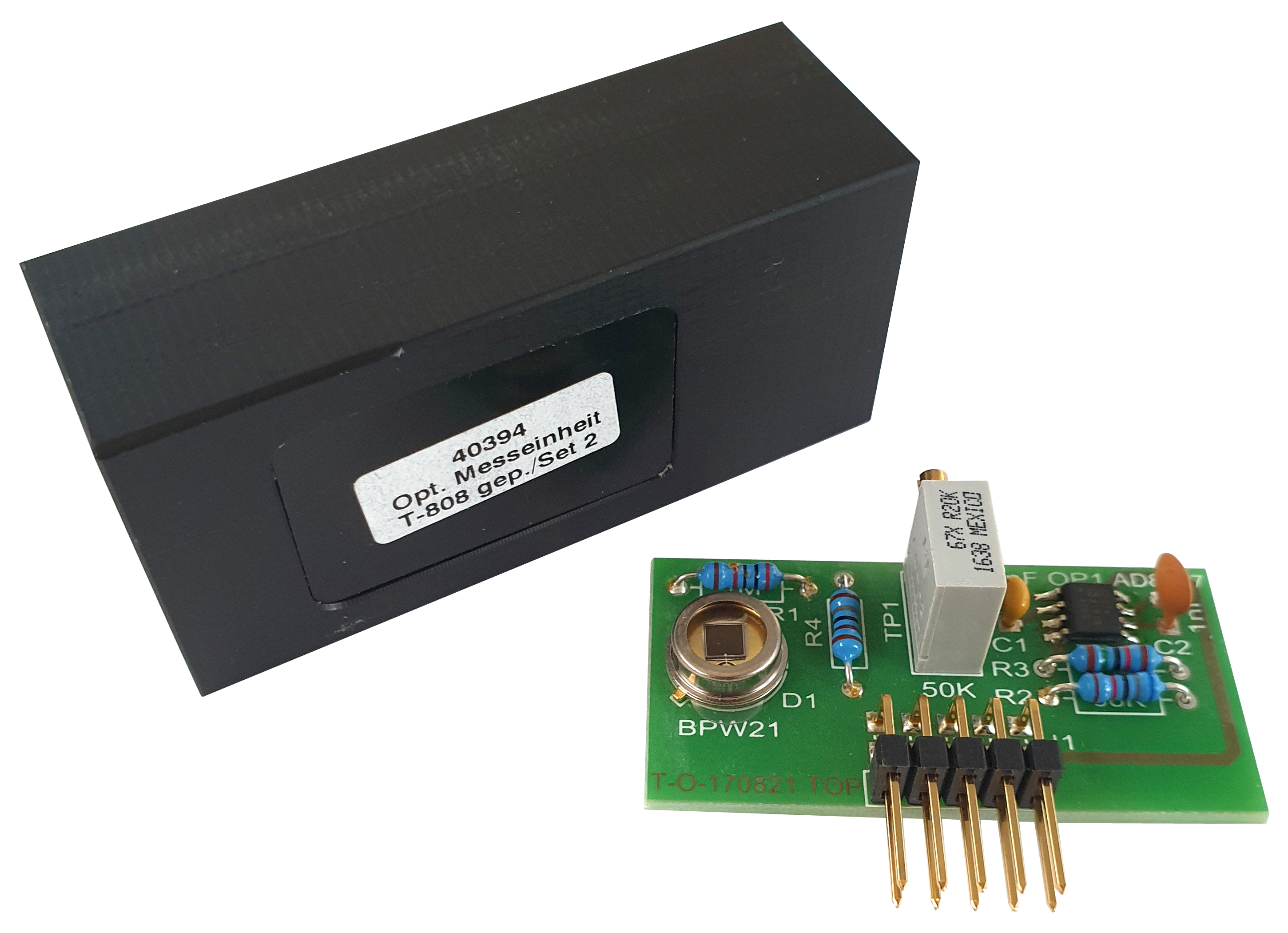 Optische Messeinheit für den Testomat 808 SIO2 (abgeglichen), Ansicht von oben