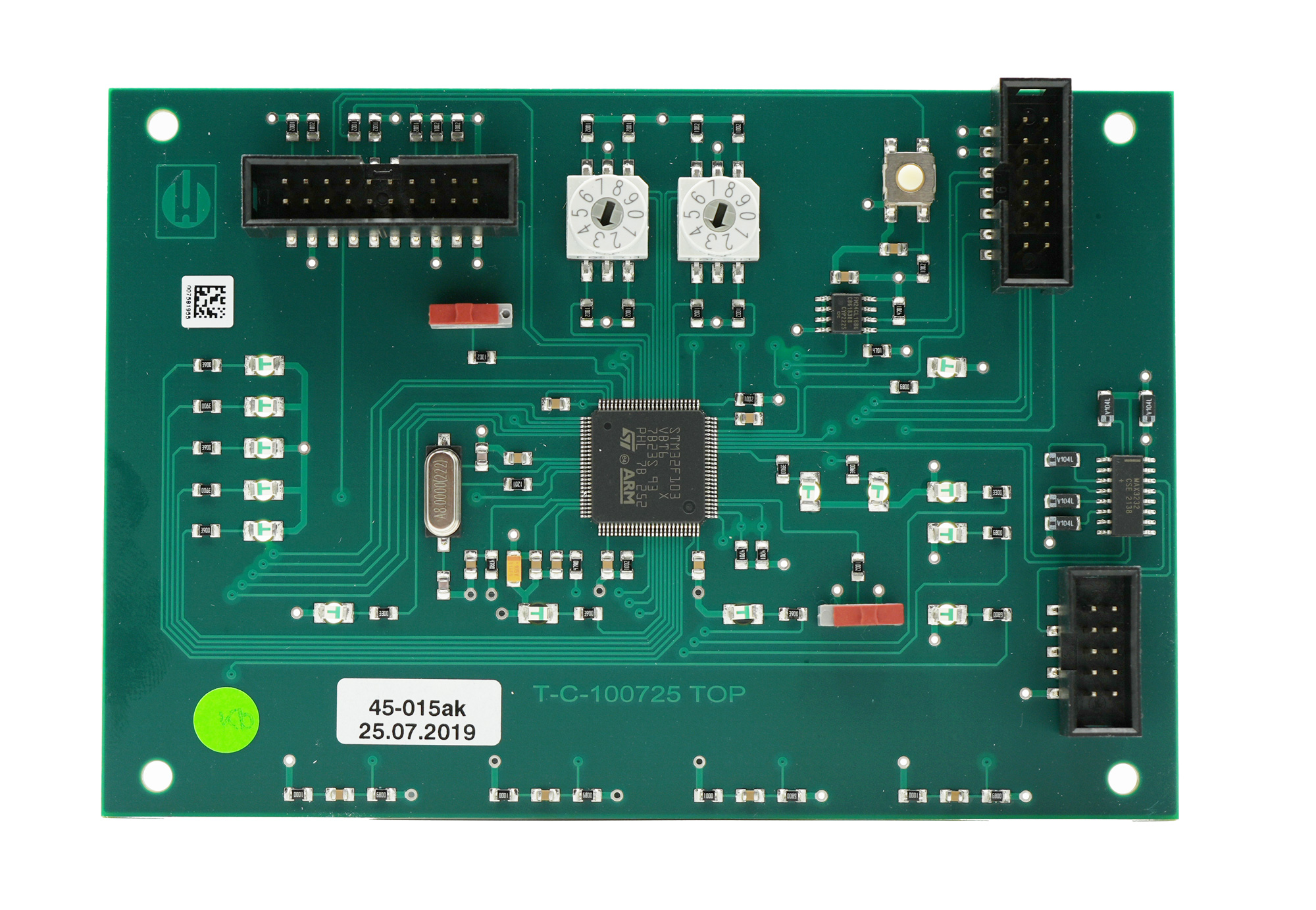 Control board, front view, for Testomat 808, monitoring of analysis processes