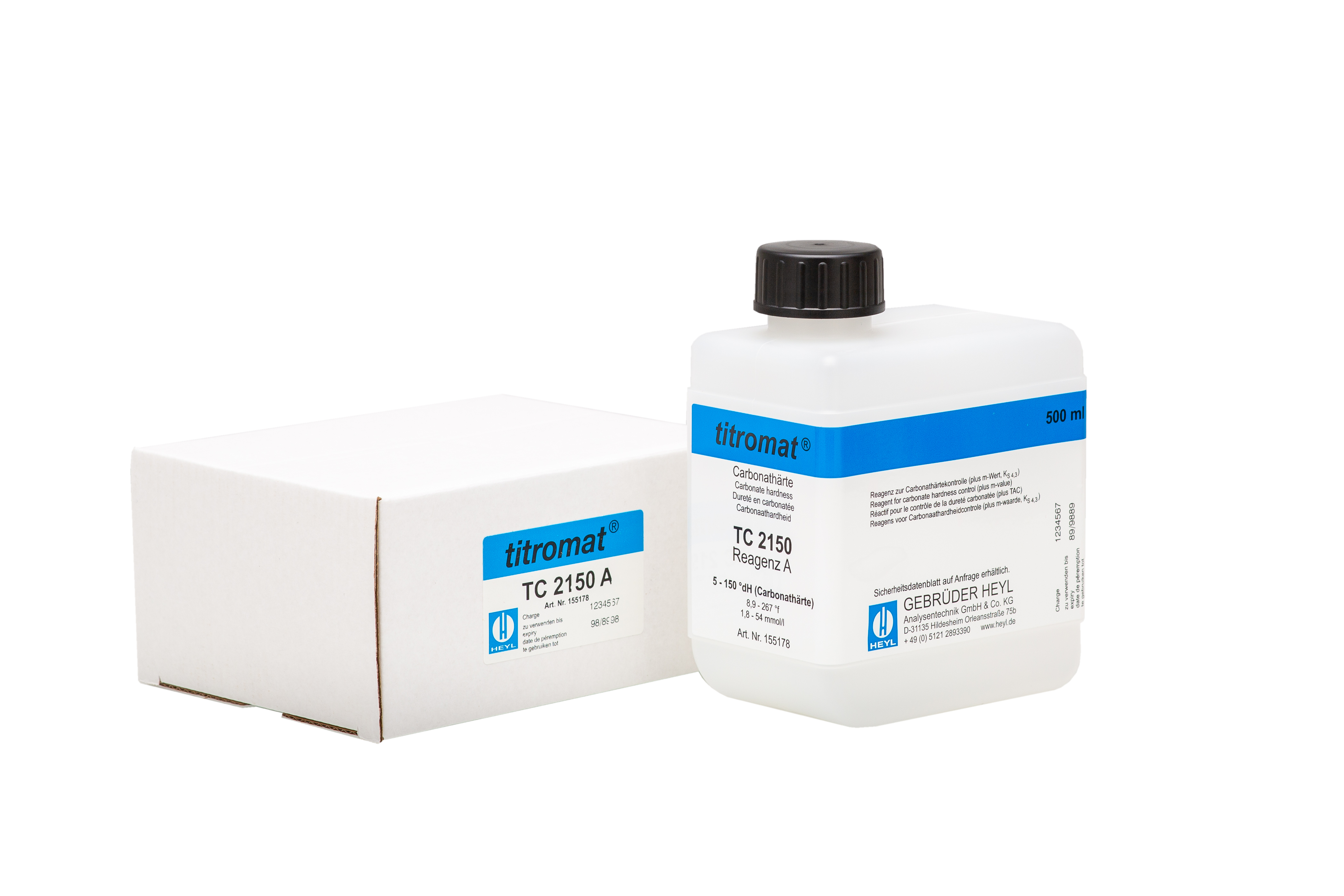 Titromat TC 2150 reagent A, 500 ml Titromat TC 2150 Reagenz A 500 ml Flasche mit weißem Etikett