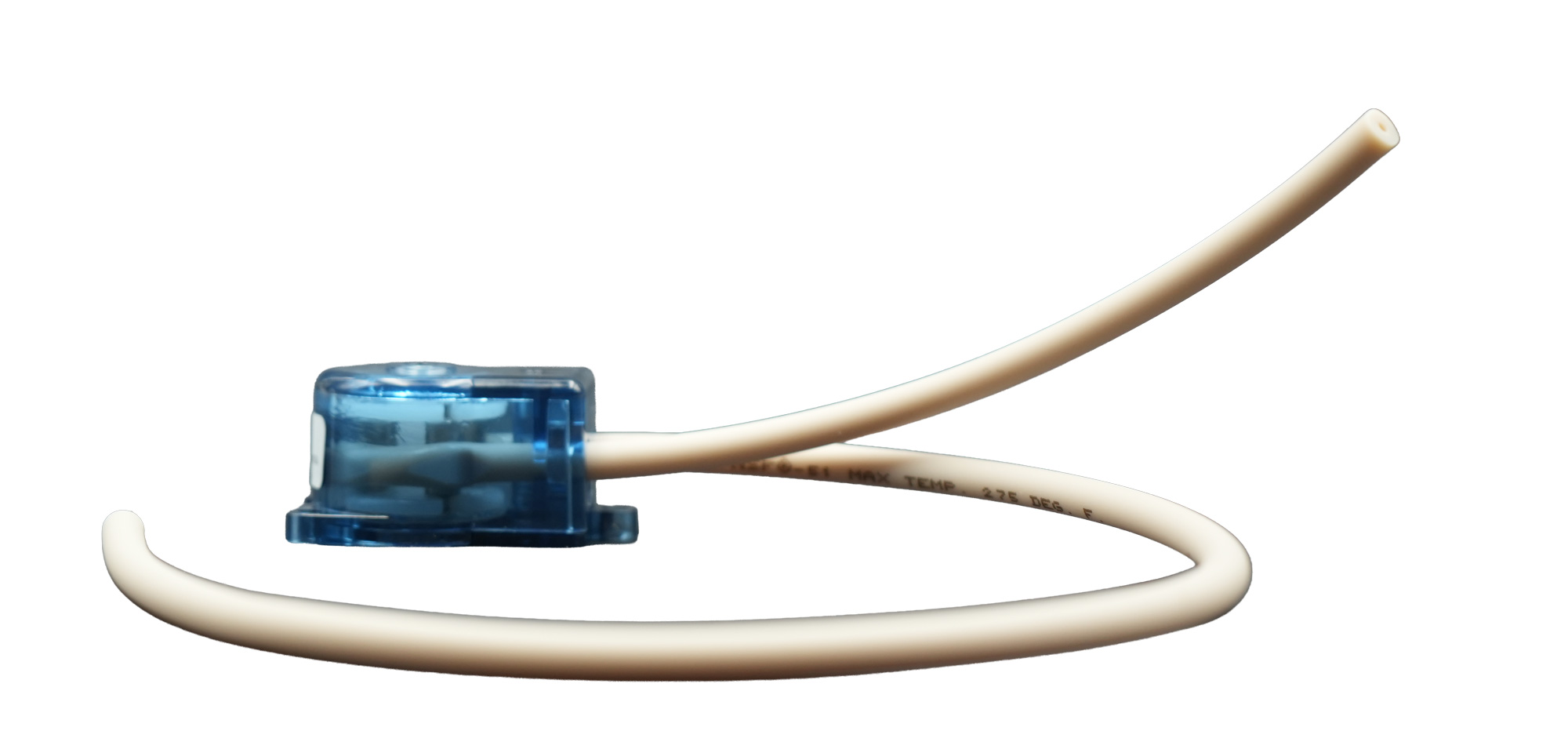 PeriClip pump head, ET our item number 40362, photographed from the side. 