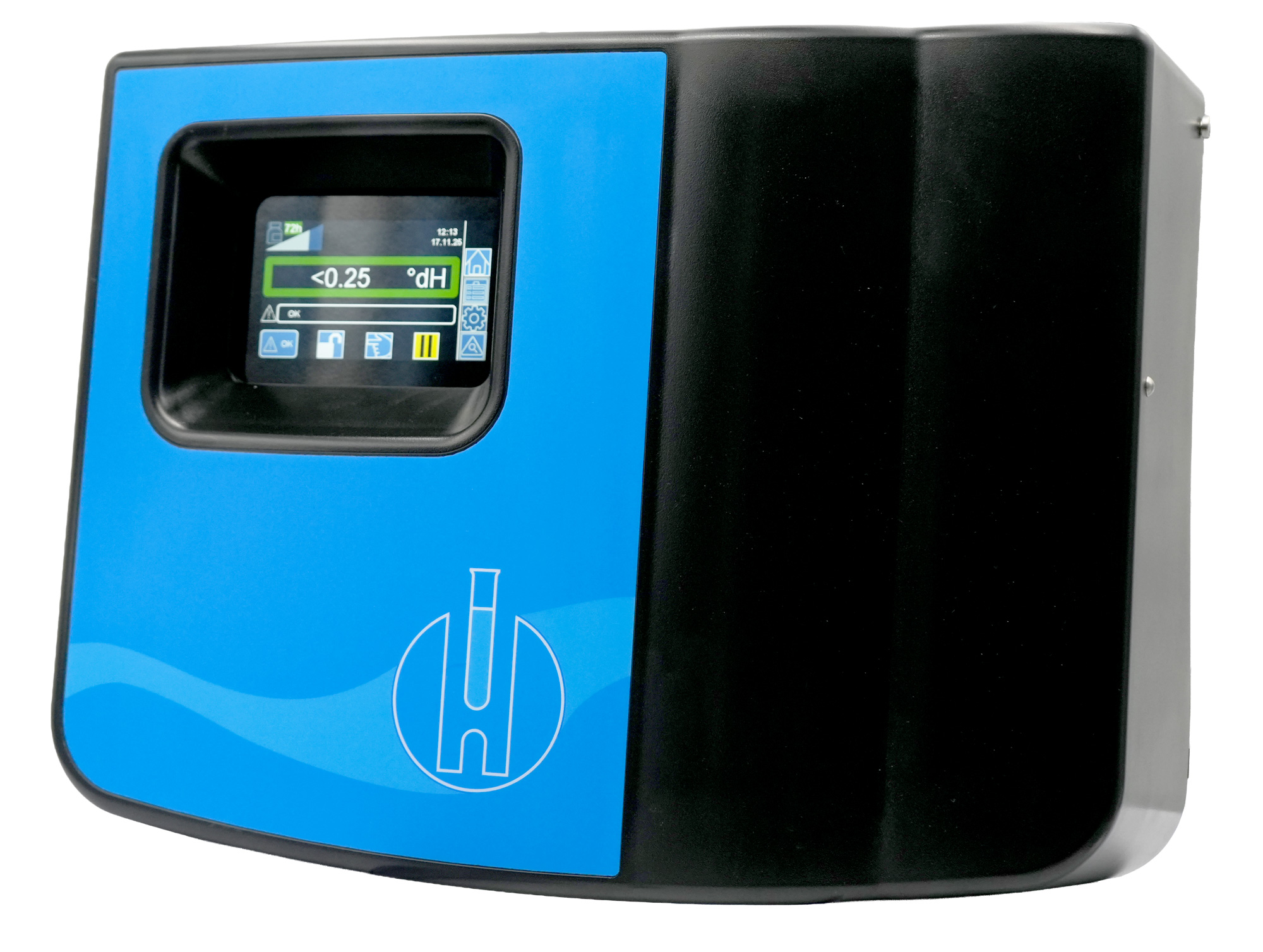 Grenzwertmessgeraet zur Bestimmung der Wasserhaerte, Artikelnummer 100900, seitliche Ansicht