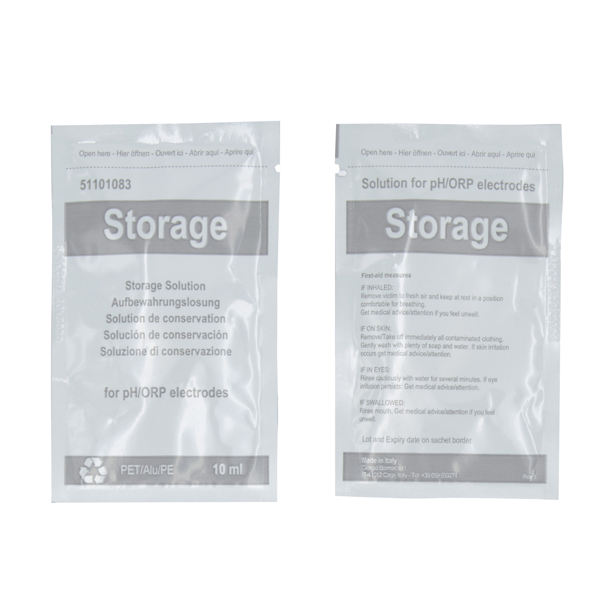 Sensor-Aufbewahrungslösung 10 ml Einzelportionen