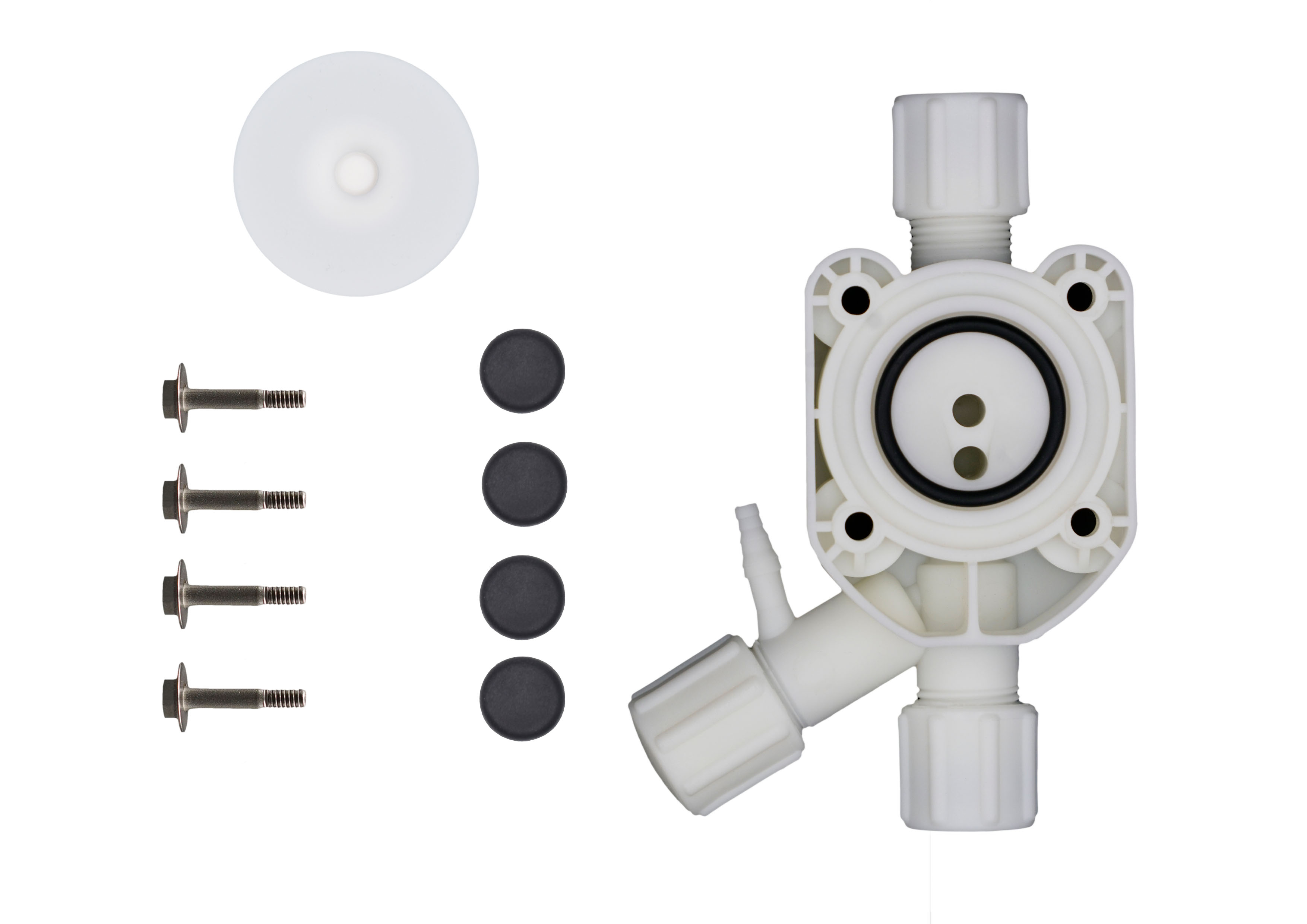 emec VMS pump service Set J - PP pump head, EPDM seal and PTFE diaphragm