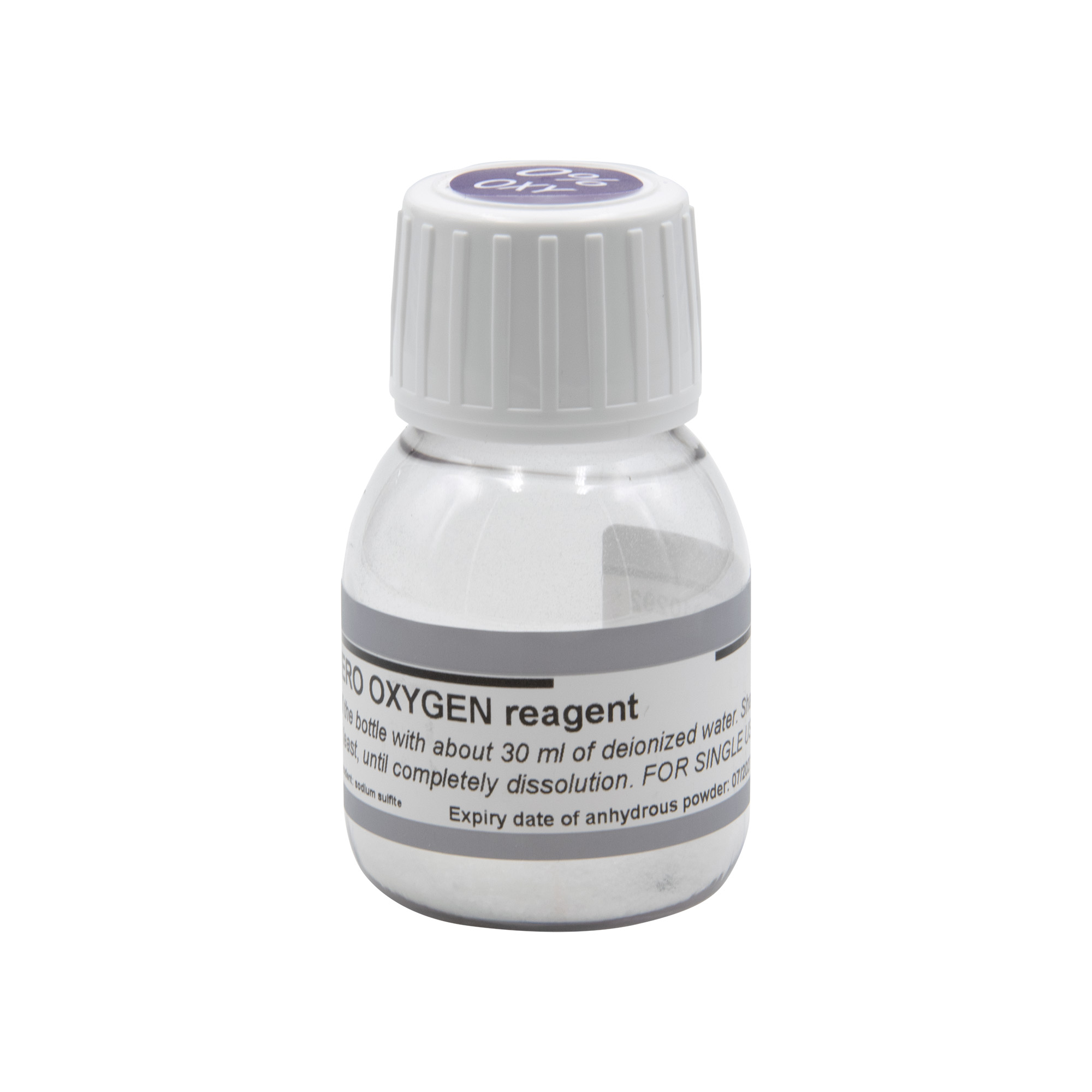 Nahaufnahme Sauerstoff Reagenzfläschchen 30 ml