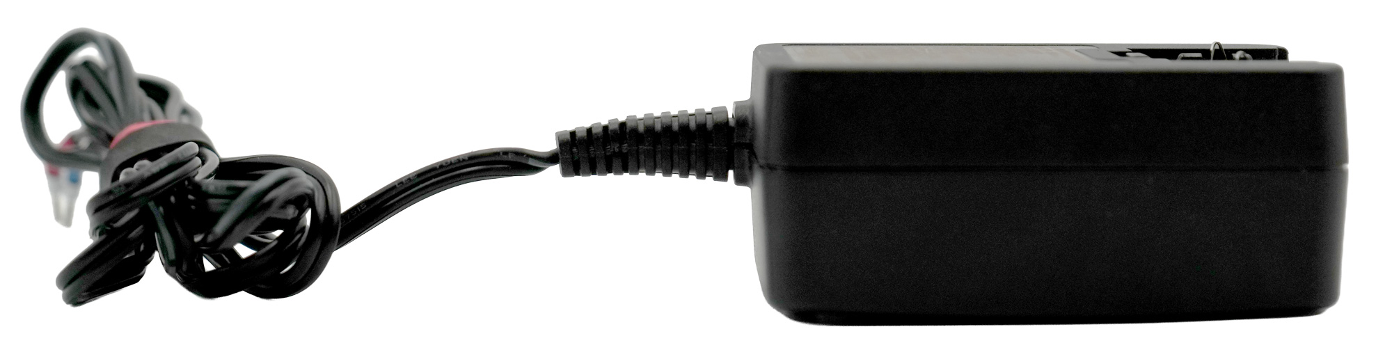 Plug-in power supply 24V 0.75A without primary adapter for Testomat® LIMIT, our item number 30997, lying on its side