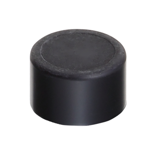 Horiba 300-D-M Kappe, frontale Ansicht zylindrischer Kunststoffkappe, schwarzes Gehäuse, kompakte Sensorabdeckung, Ersatzteil für optischen DO‑Sensor