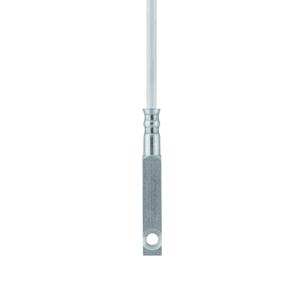 JUMO Anlege-Widerstandsthermometer mit Anschlussleitung und Befestigungsbohrung, Schutzarmatur Aluminium 