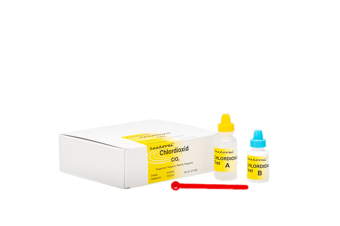 Testoval Chlordioxid Reagenzien Testoval Chlordioxid Reagenzien, kompakte Box mit Reagenzien, Messbereich 0–2,8 mg/l ClO₂