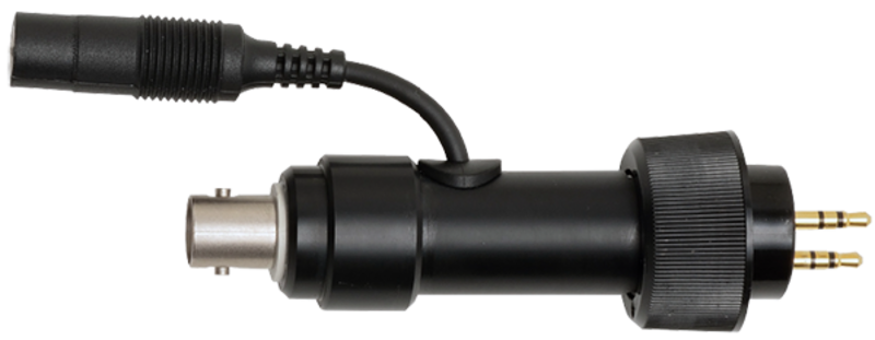 Horiba LAQUA 300 BNC Adapter, schwarze zylindrische Bauform, kompakter Anschluss für Elektroden