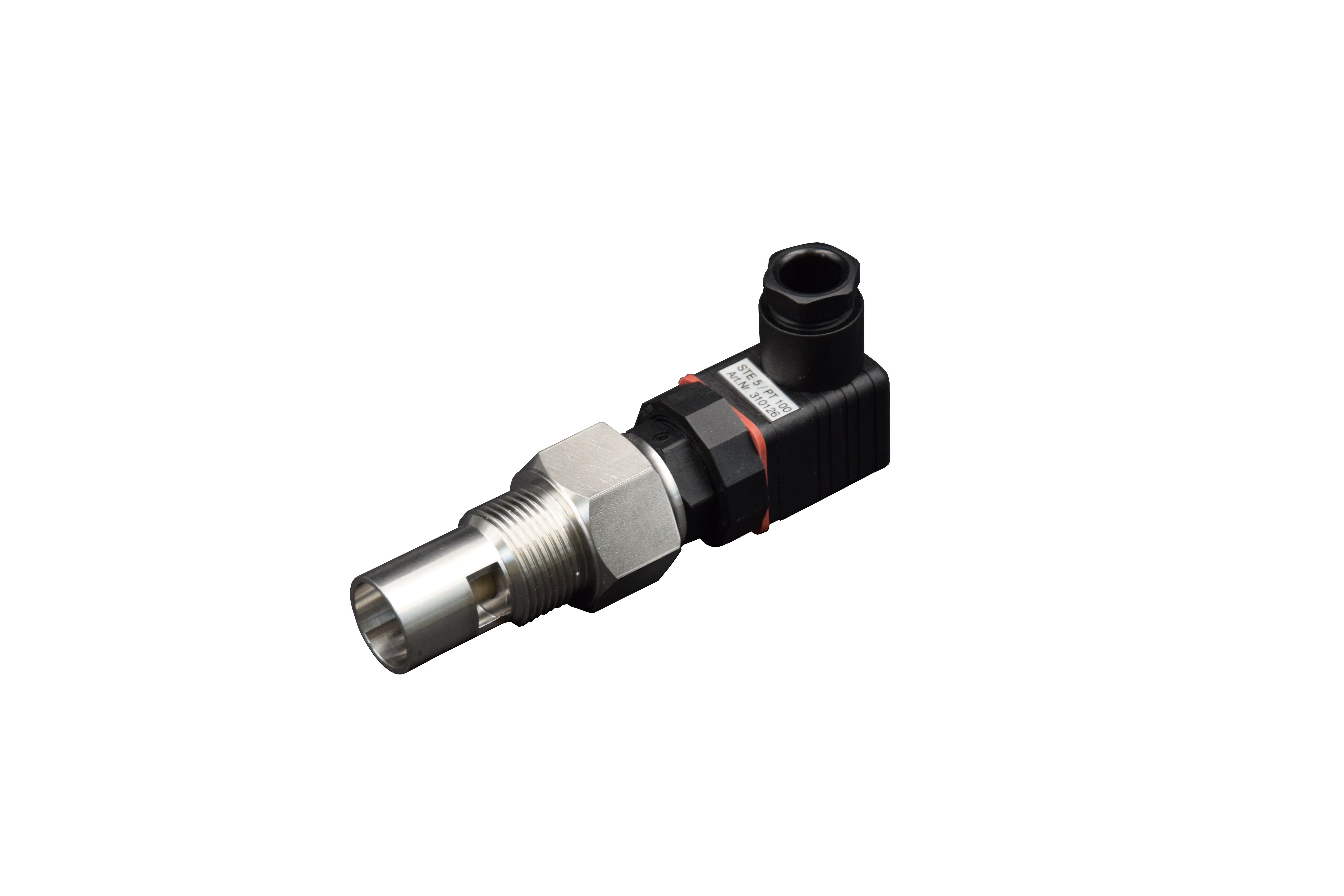 STE 5 Konduktive Leitfähigkeitssonde mit PT100 Frontansicht Edelstahlgehäuse