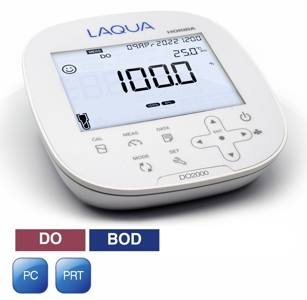 Horiba LAQUA DO2000 DO (dissolved oxygen) measuring device with mains adapter and instructions for use
