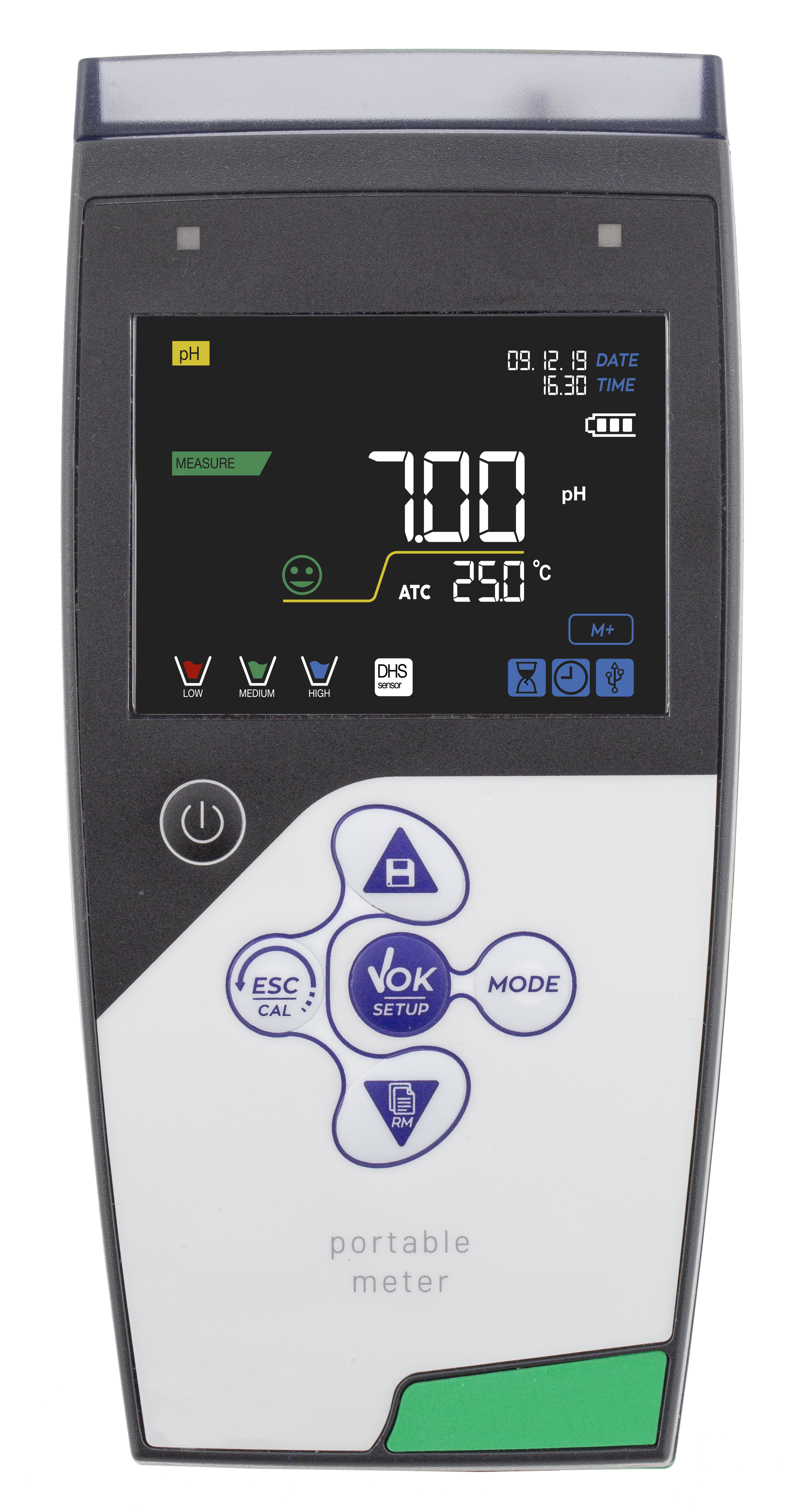 Professional pH/mV/Redox/Temperatur Handmessgerät im Koffer inklusive Elektrode