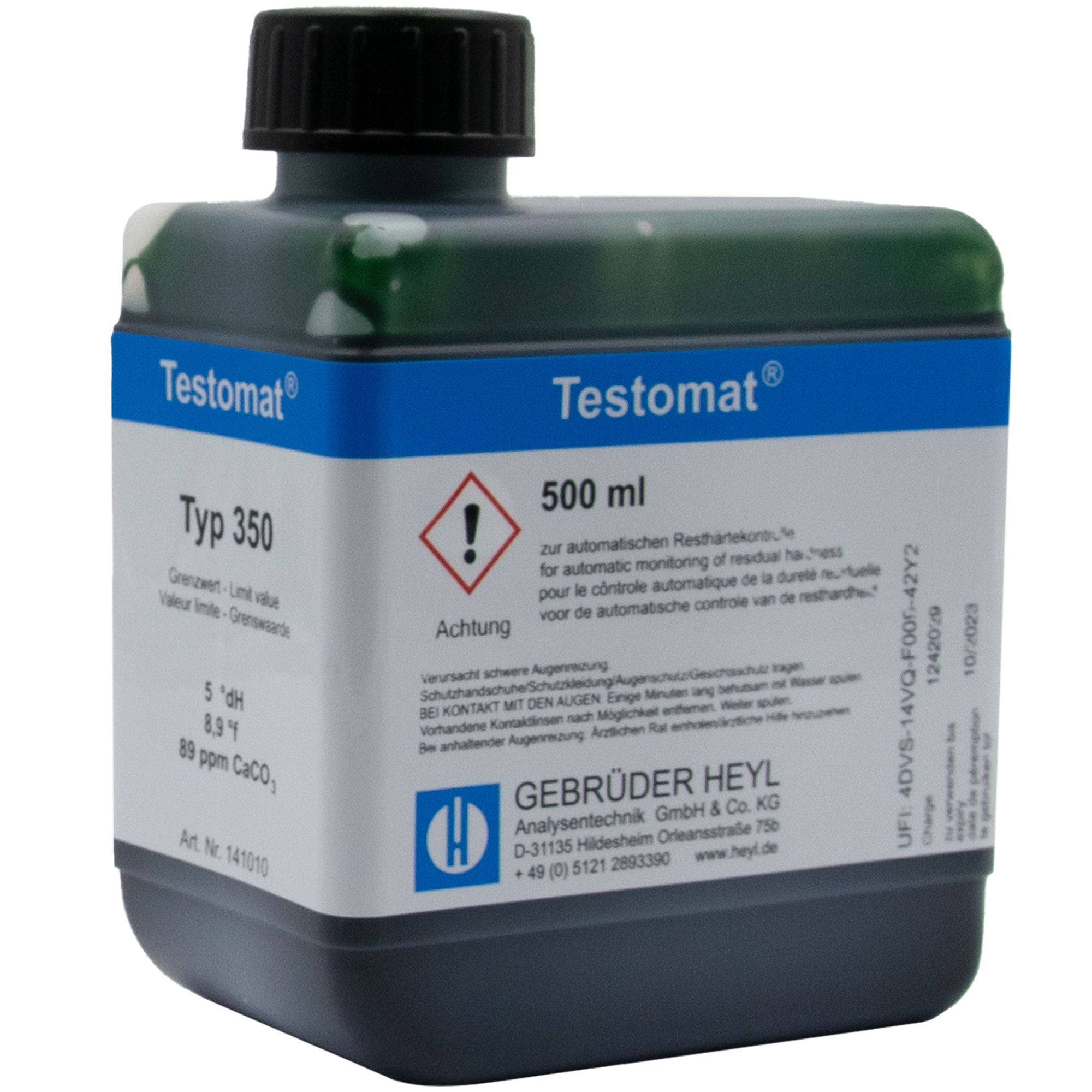 Testomat® 808 Indicator 350, original container 500 ml, residual hardness determination