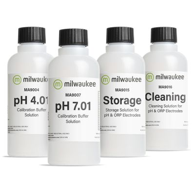 Milwaukee Calibration, Maintenance and Cleaning Solutions for pH Meters and Testers (pH Start) Product number: 896172