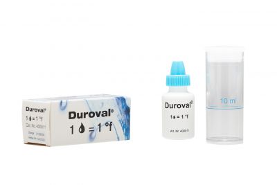 DUROVAL® 1 drop = 1 °f Drop Count Titration Test