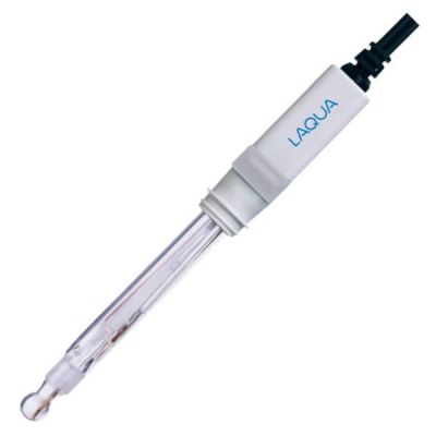 Horiba 6367-10D nachfüllbare pH-Elektrode mit Glasgehäuse und Temperatursensor