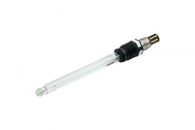 pH high temperature electrode with glass shaft, high temperature gel, 3x zirconium dioxide diaphragm