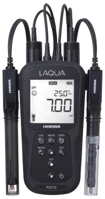 Horiba LAQUA PC210-Kit pH, Redox, Leitwert, TDS, Salz, Widerstand und Temperatur Hand Messgerät im Analysenkoffer
