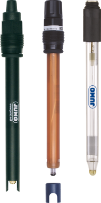 JUMO BlackLine pH-/Redox Kunststoffschaft-Elektrode, S8 Pg13,5 Schraubkopf mit festem Schutzkorb