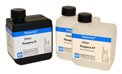 Testomat® LAB CL chlorine reagent set F (free chlorine) 2x 500 ml AF & 1 x 400 ml B