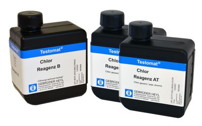 Testomat® LAB CL Chlorine reagent set T (total chlorine) 2 x 500 ml AT, 1 x 400 ml B