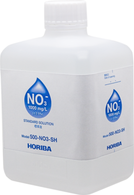 Horiba nitrate ion standard solution 1000 mg/L, 500 ml bottle, precise measurements and quality control in industrial processes